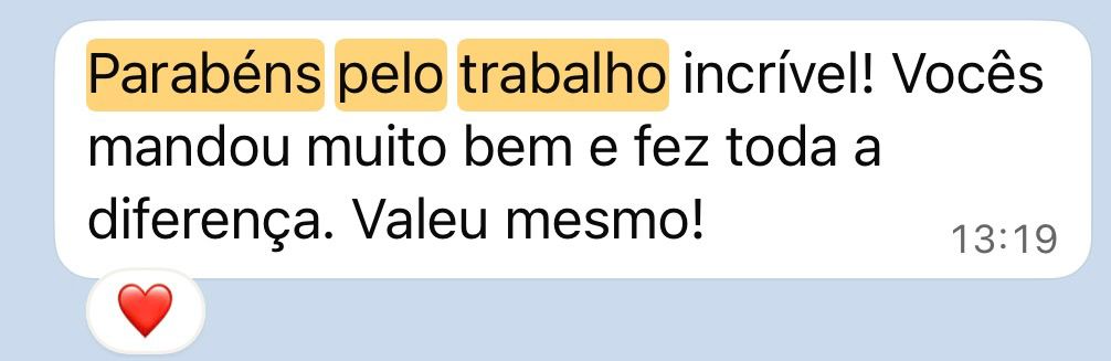 Print feedback Tô na Trilha